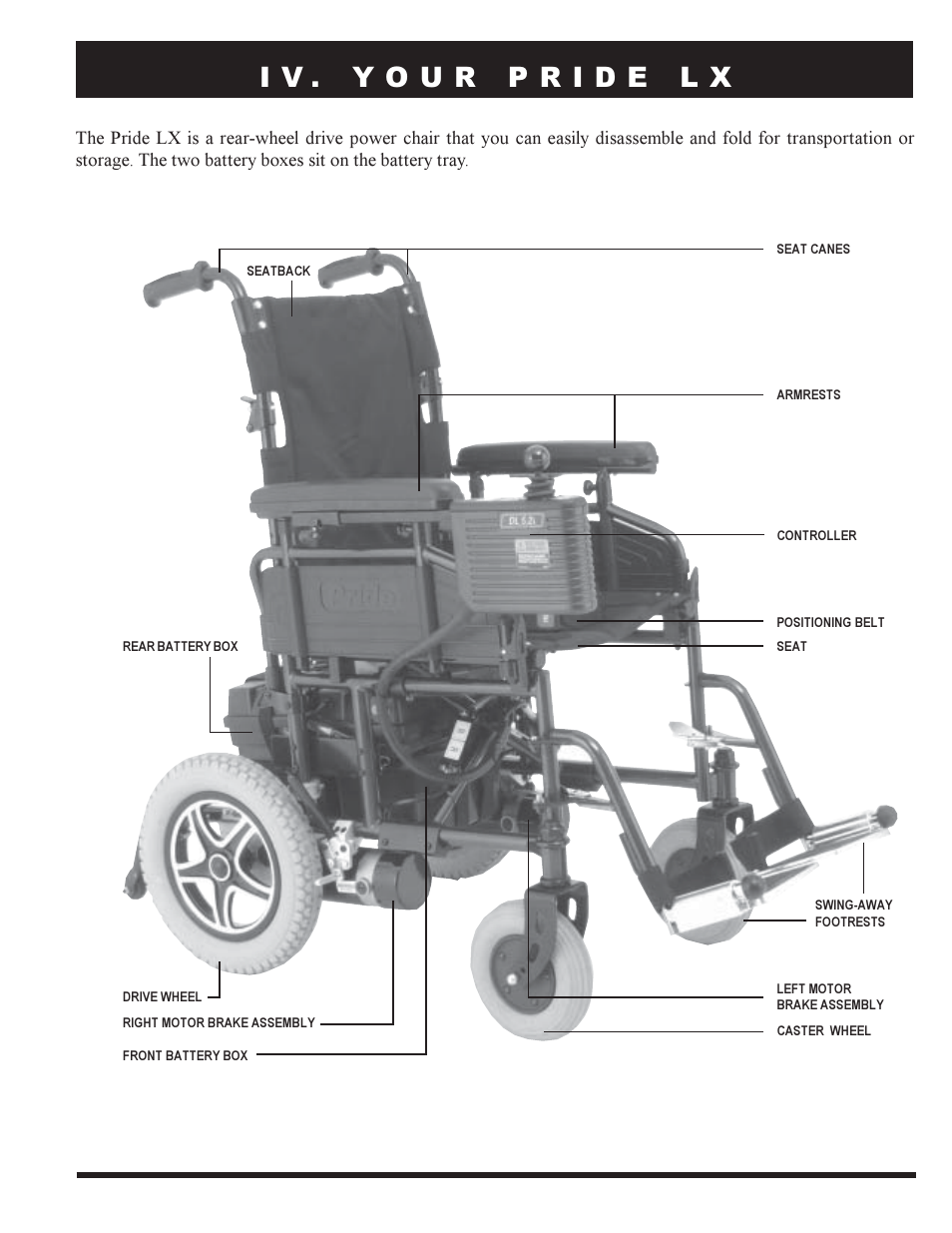 Pride Mobility PRIDE LX12 User Manual | Page 17 / 38