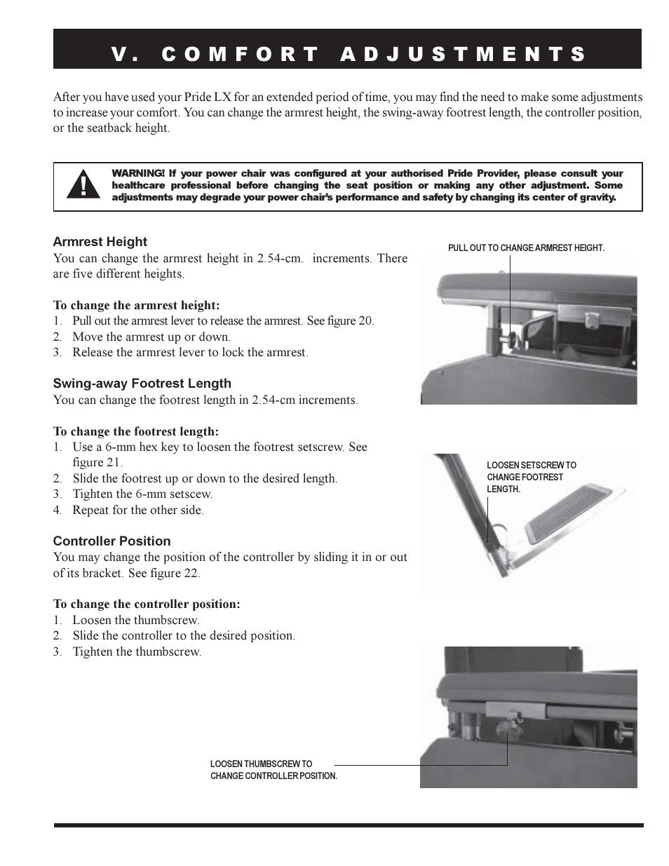 Pride Mobility PRIDE LX12 User Manual | Page 21 / 38