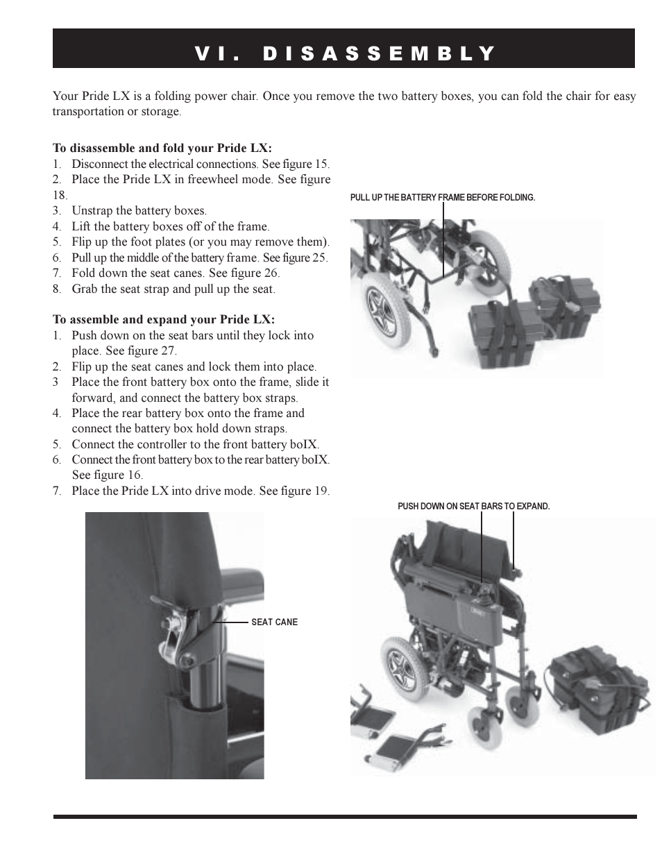 Pride Mobility PRIDE LX12 User Manual | Page 23 / 38