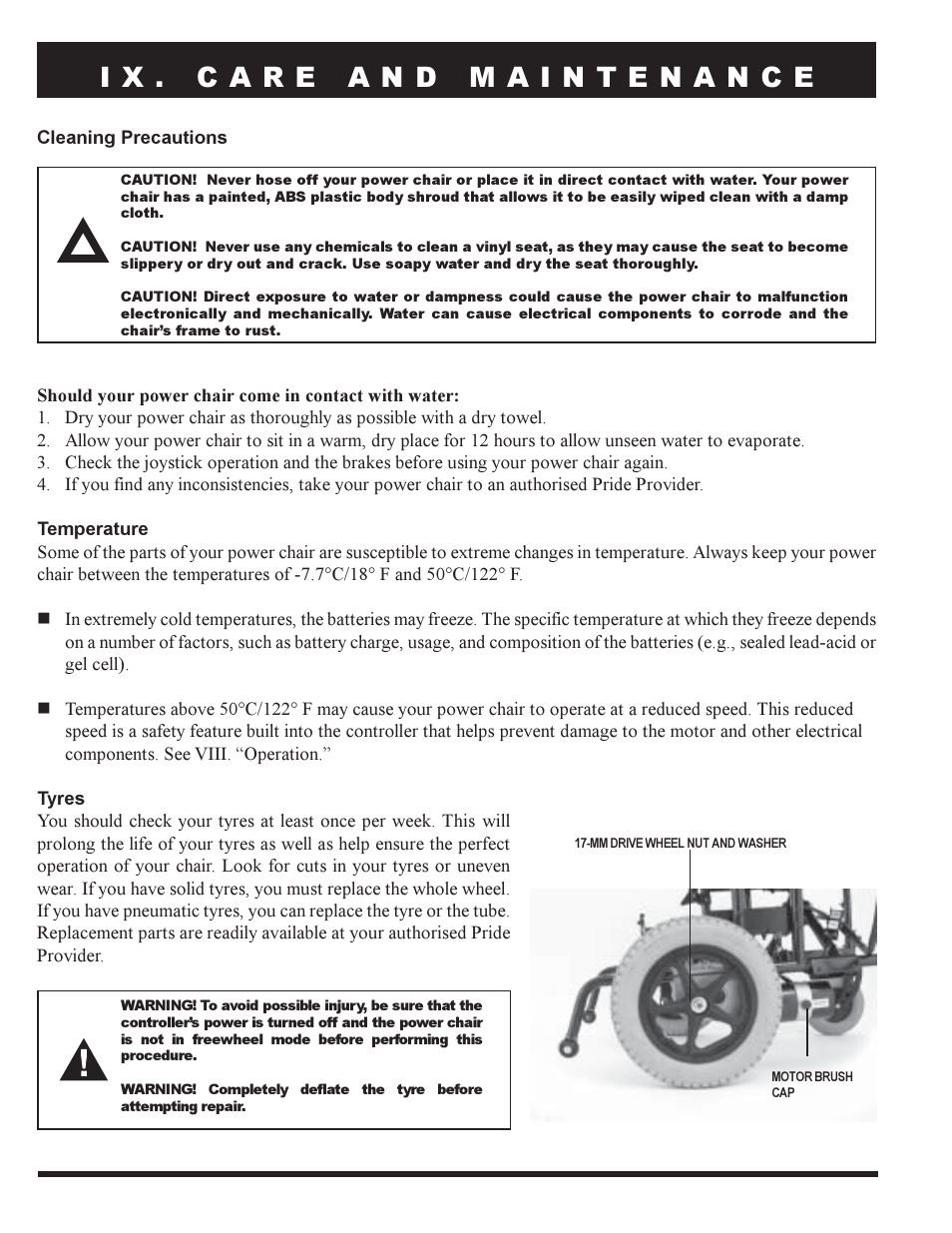 Pride Mobility PRIDE LX12 User Manual | Page 32 / 38