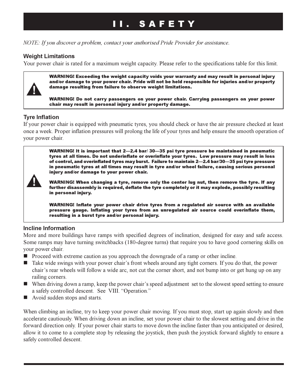 Pride Mobility PRIDE LX12 User Manual | Page 7 / 38