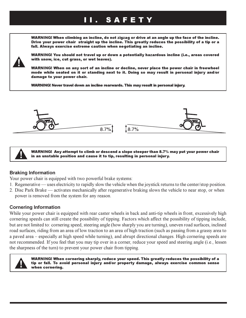 Pride Mobility PRIDE LX12 User Manual | Page 8 / 38