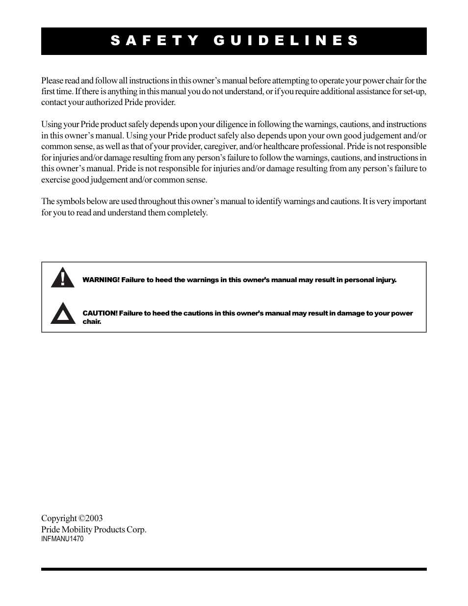 Pride Mobility Jet 10 User Manual | Page 2 / 43
