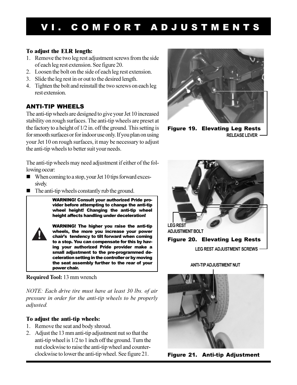 Pride Mobility Jet 10 User Manual | Page 25 / 43