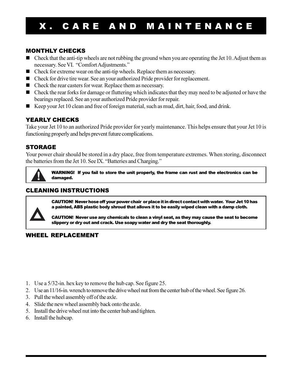 Pride Mobility Jet 10 User Manual | Page 36 / 43