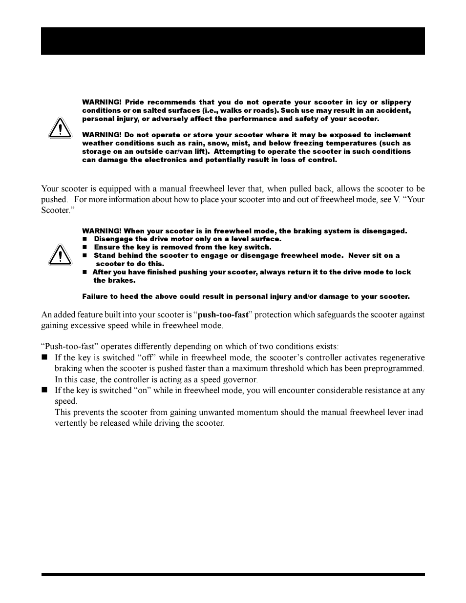 Pride Mobility Maxima Mobility Scooter User Manual | Page 10 / 41
