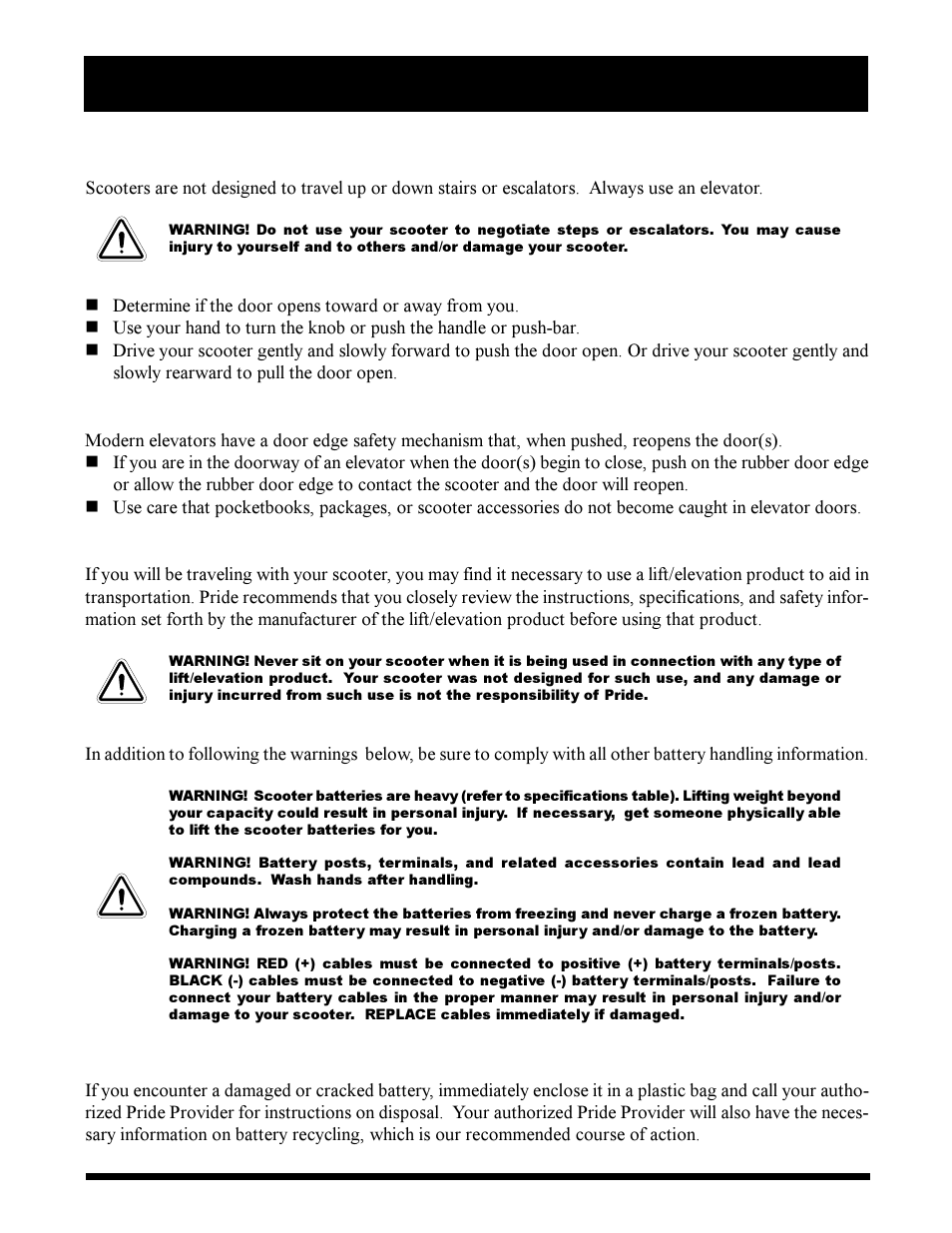 Pride Mobility Maxima Mobility Scooter User Manual | Page 11 / 41