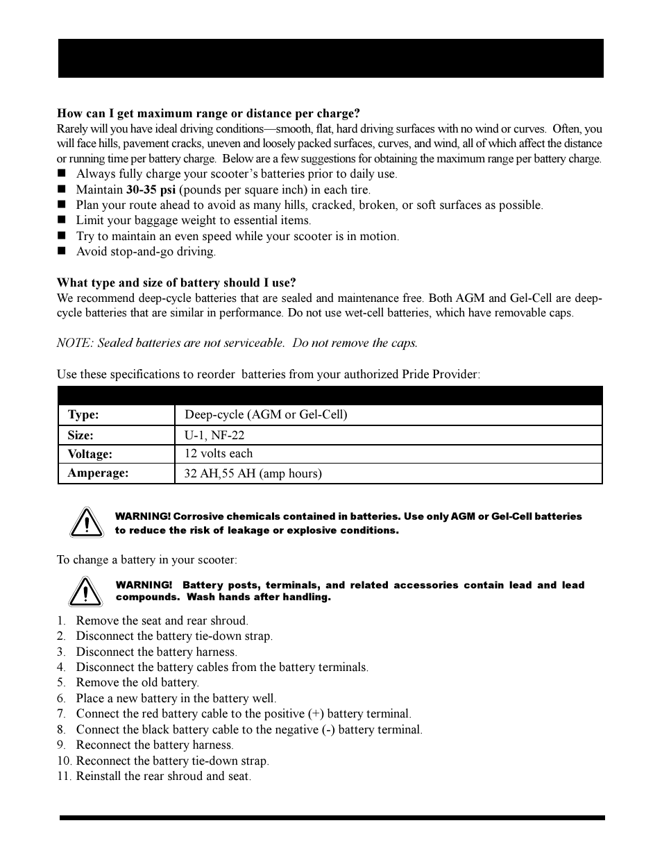 Pride Mobility Maxima Mobility Scooter User Manual | Page 25 / 41