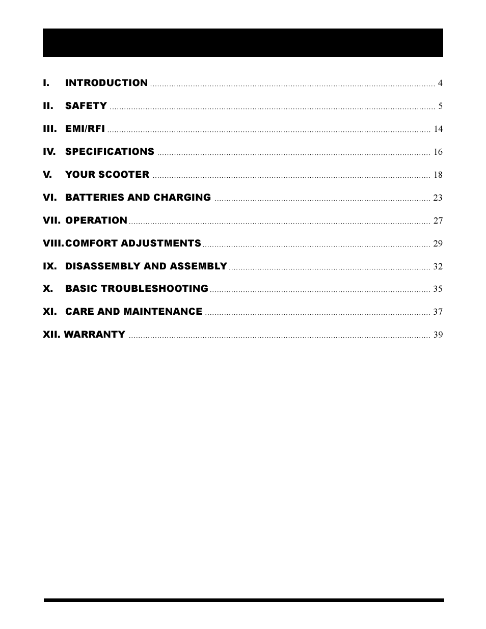Pride Mobility Maxima Mobility Scooter User Manual | Page 3 / 41
