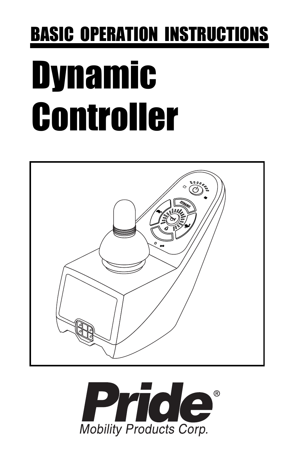 Pride Mobility Dynamic Controller INFMANU3676 User Manual | 20 pages