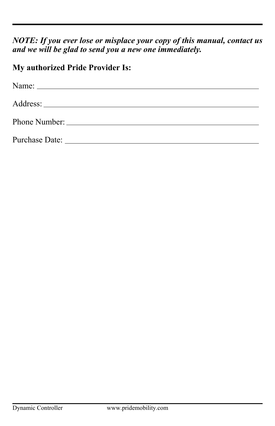 Pride Mobility Dynamic Controller INFMANU3676 User Manual | Page 6 / 20