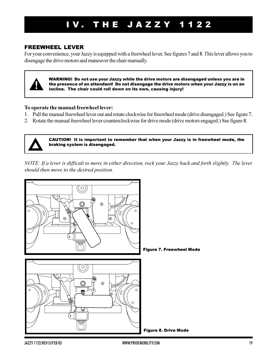 Pride Mobility Jazzy 1122 User Manual | Page 19 / 56