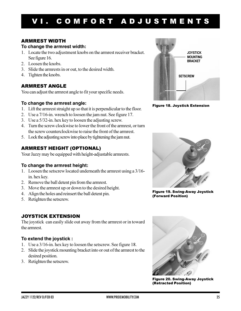 Pride Mobility Jazzy 1122 User Manual | Page 25 / 56