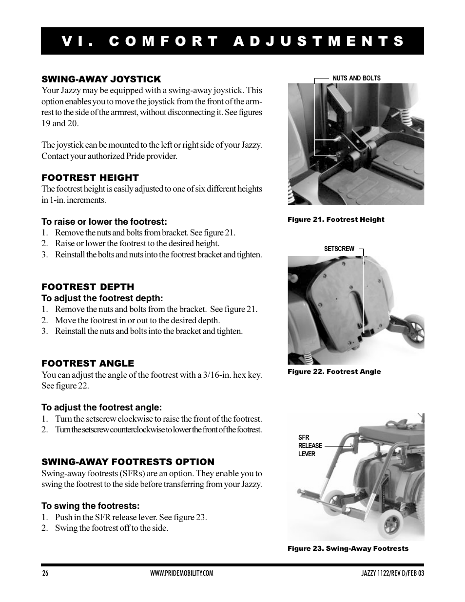 Pride Mobility Jazzy 1122 User Manual | Page 26 / 56