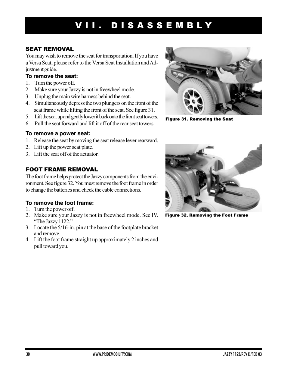 Pride Mobility Jazzy 1122 User Manual | Page 30 / 56