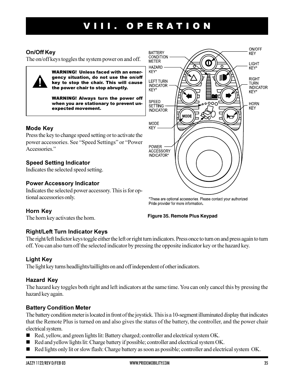 Pride Mobility Jazzy 1122 User Manual | Page 35 / 56