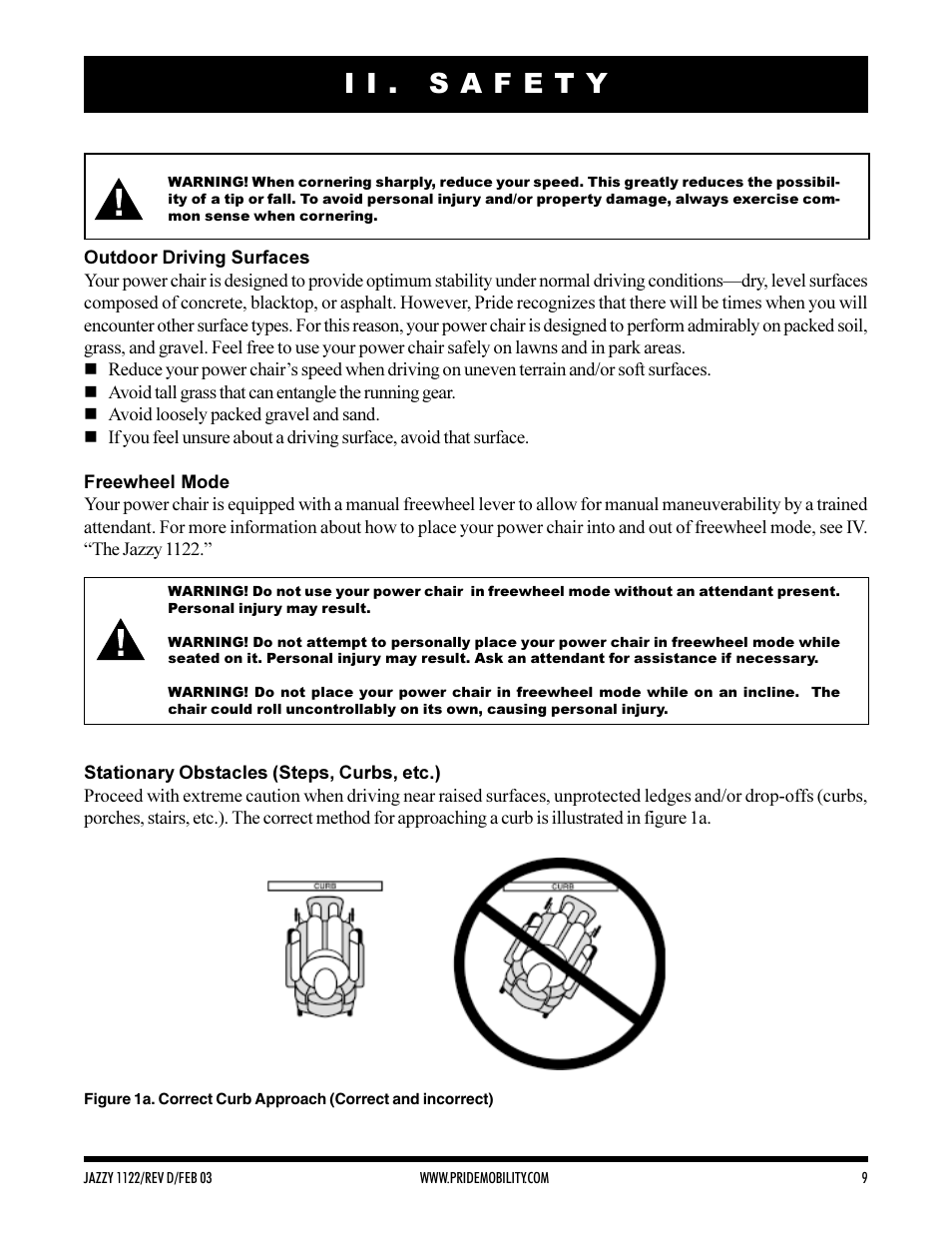 Pride Mobility Jazzy 1122 User Manual | Page 9 / 56