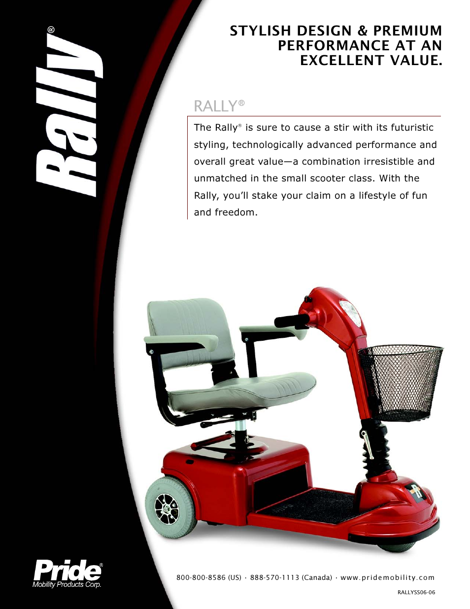 Rally | Pride Mobility SC151 User Manual | Page 2 / 2