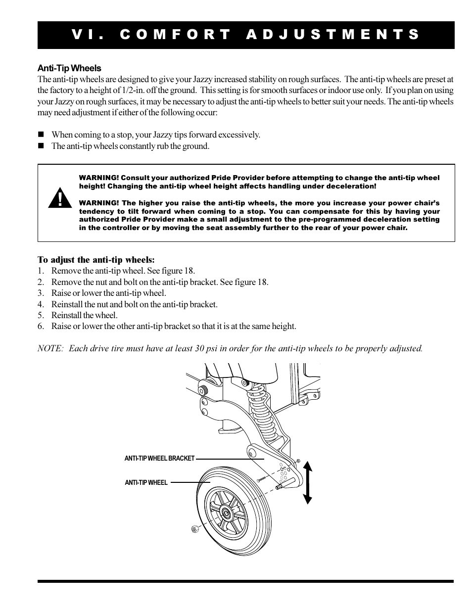 Pride Mobility JAZZY 1101 User Manual | Page 25 / 55