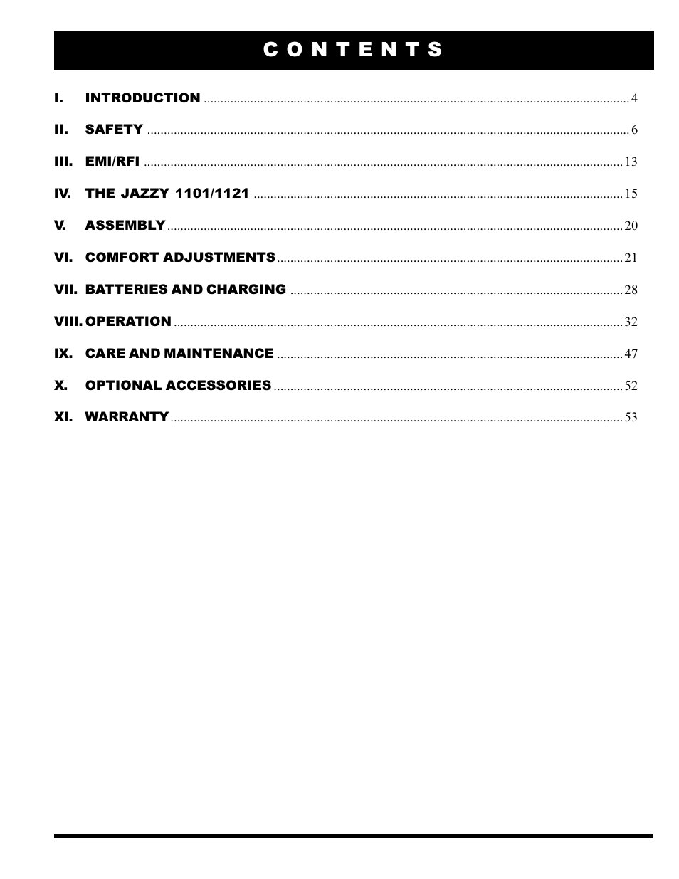 Pride Mobility JAZZY 1101 User Manual | Page 3 / 55