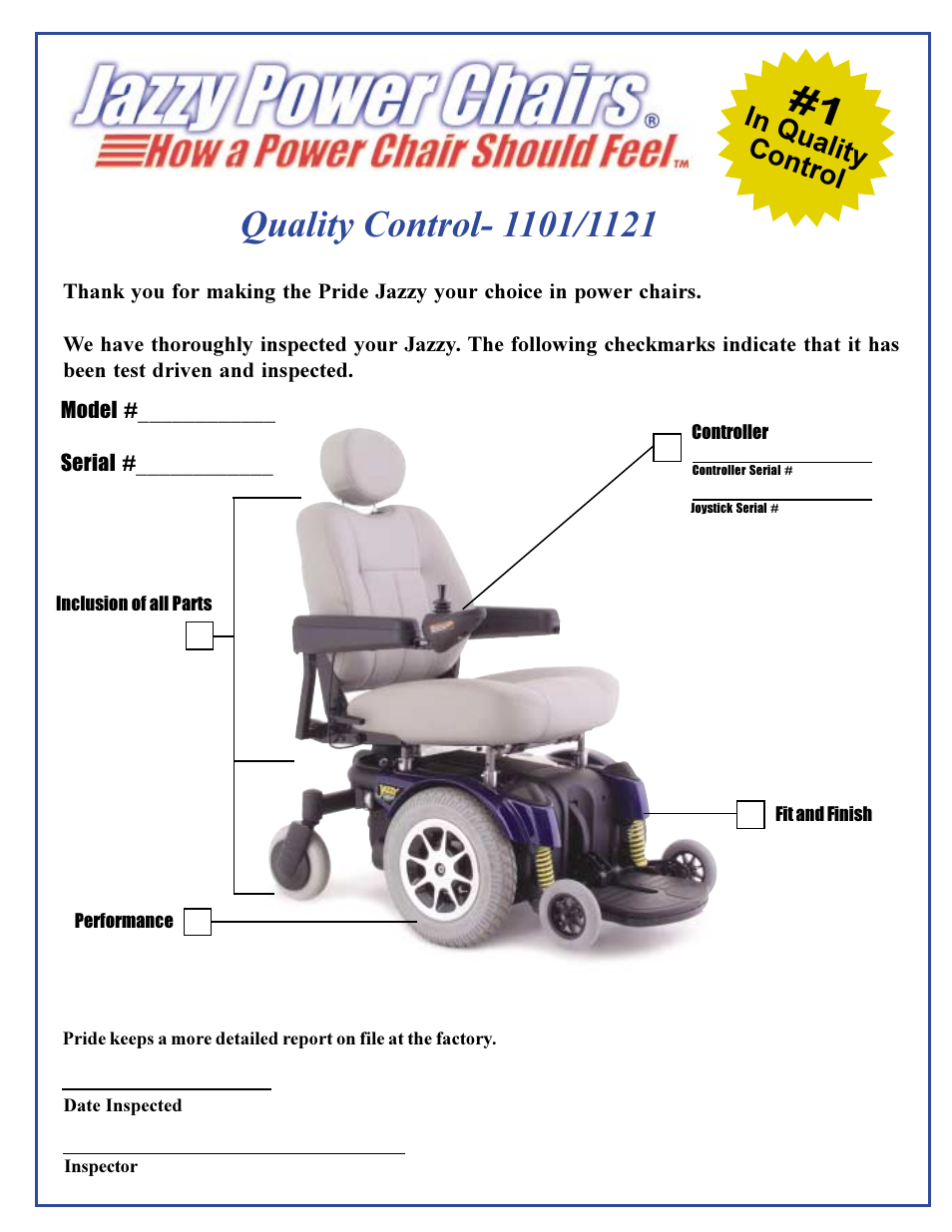 Pride Mobility JAZZY 1101 User Manual | Page 55 / 55