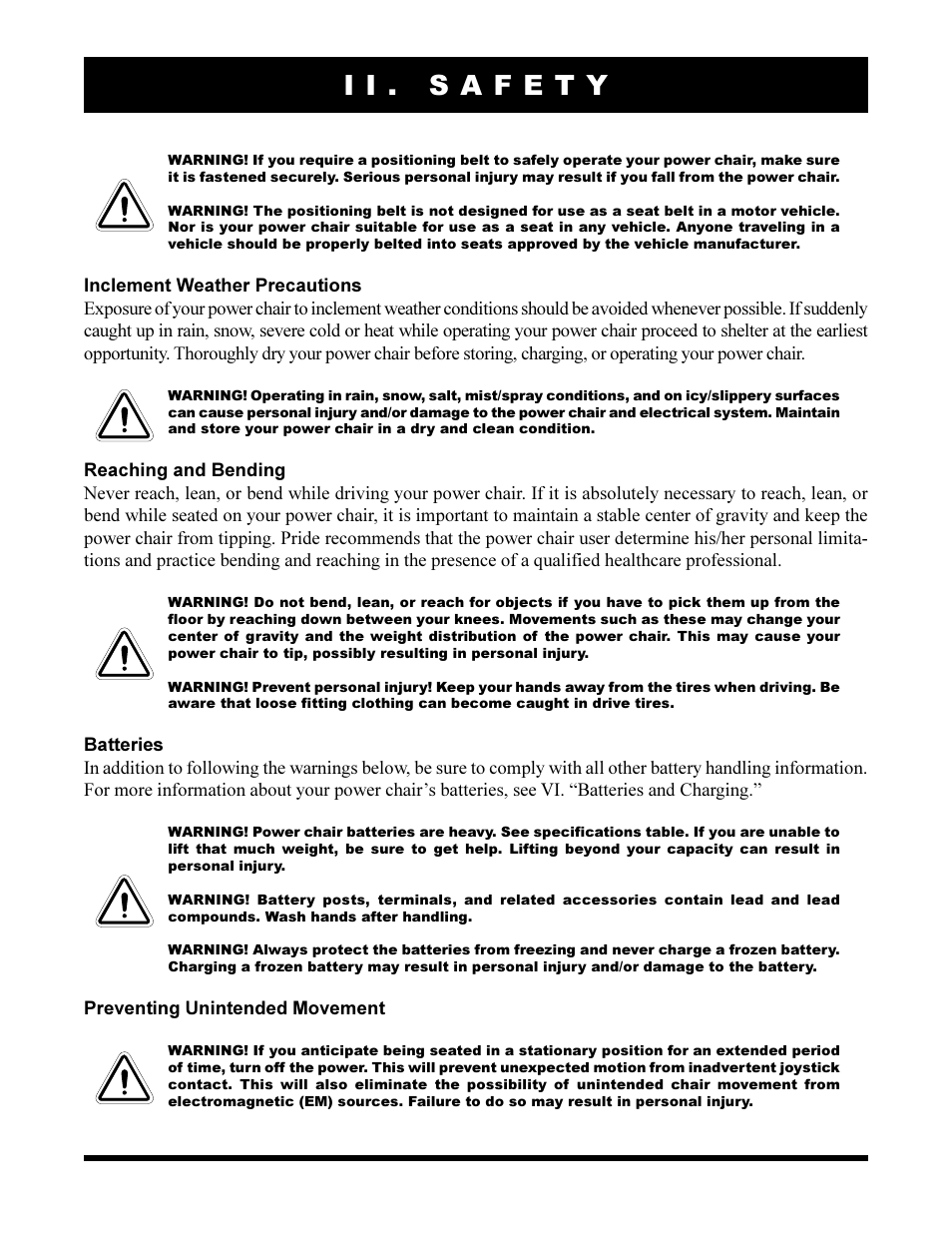 Pride Mobility Jazzy 1170XL User Manual | Page 12 / 52