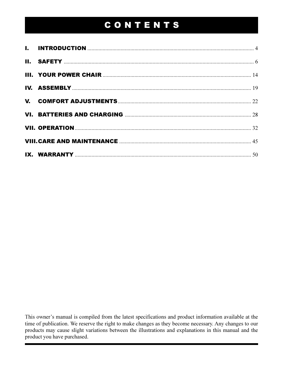 Pride Mobility Jazzy 1170XL User Manual | Page 3 / 52