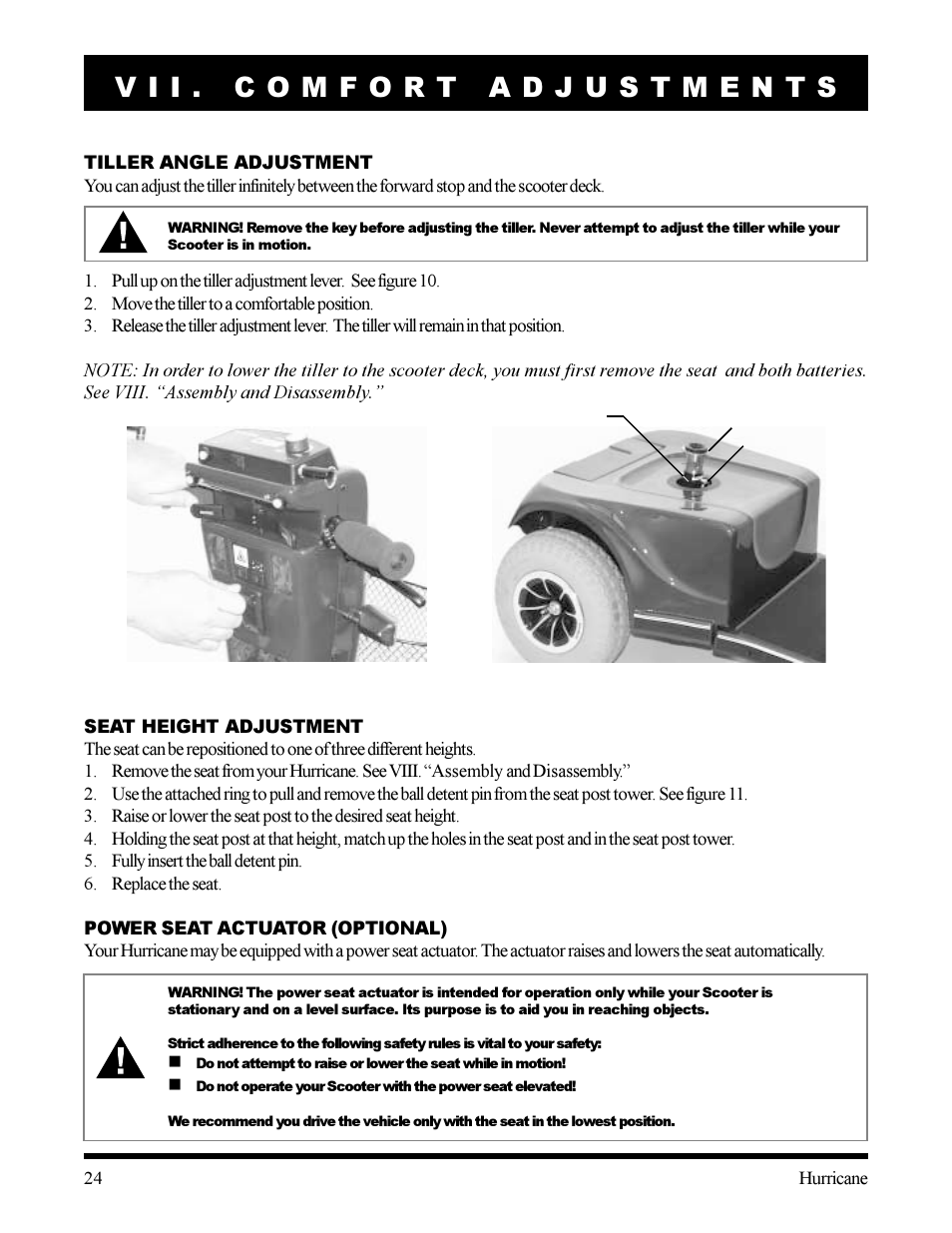 Pride Mobility Hurricane User Manual | Page 24 / 32