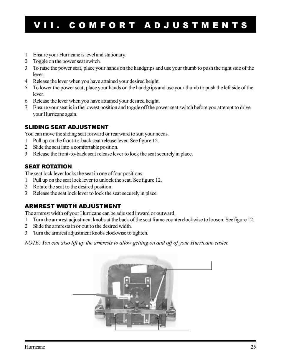 Pride Mobility Hurricane User Manual | Page 25 / 32