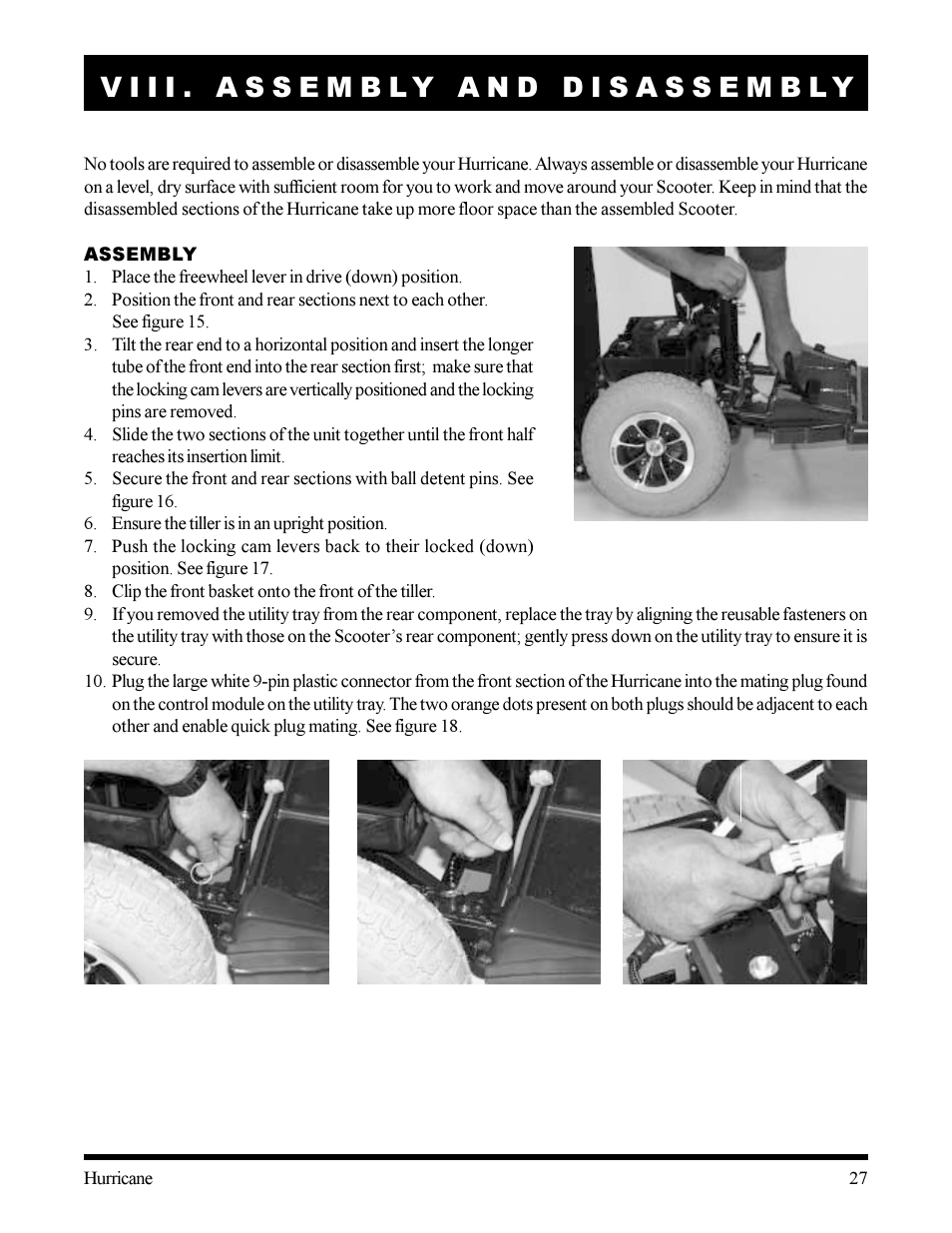 Pride Mobility Hurricane User Manual | Page 27 / 32