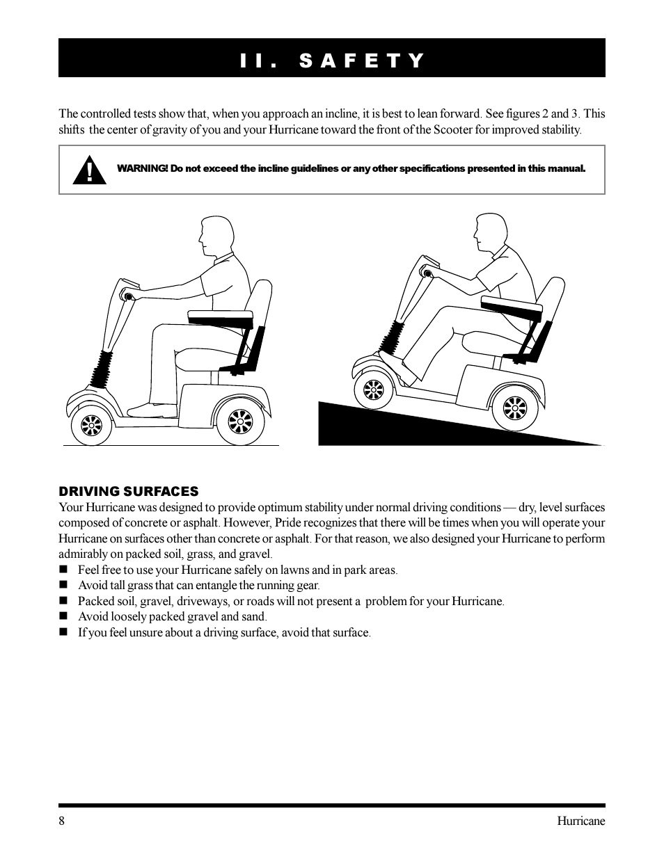 I i i | Pride Mobility Hurricane User Manual | Page 8 / 32