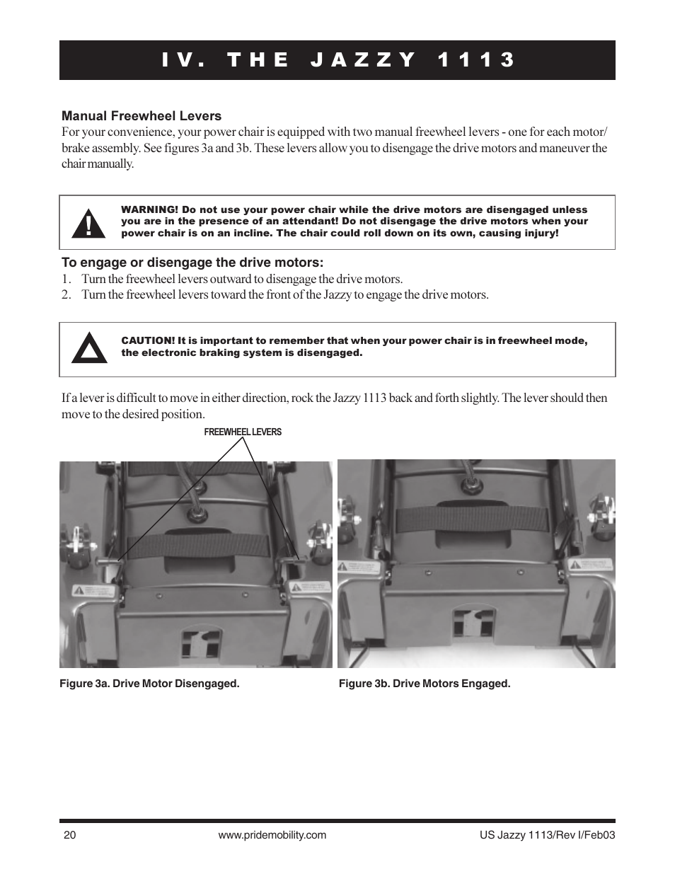 Pride Mobility Jazzy 1113 User Manual | Page 20 / 60