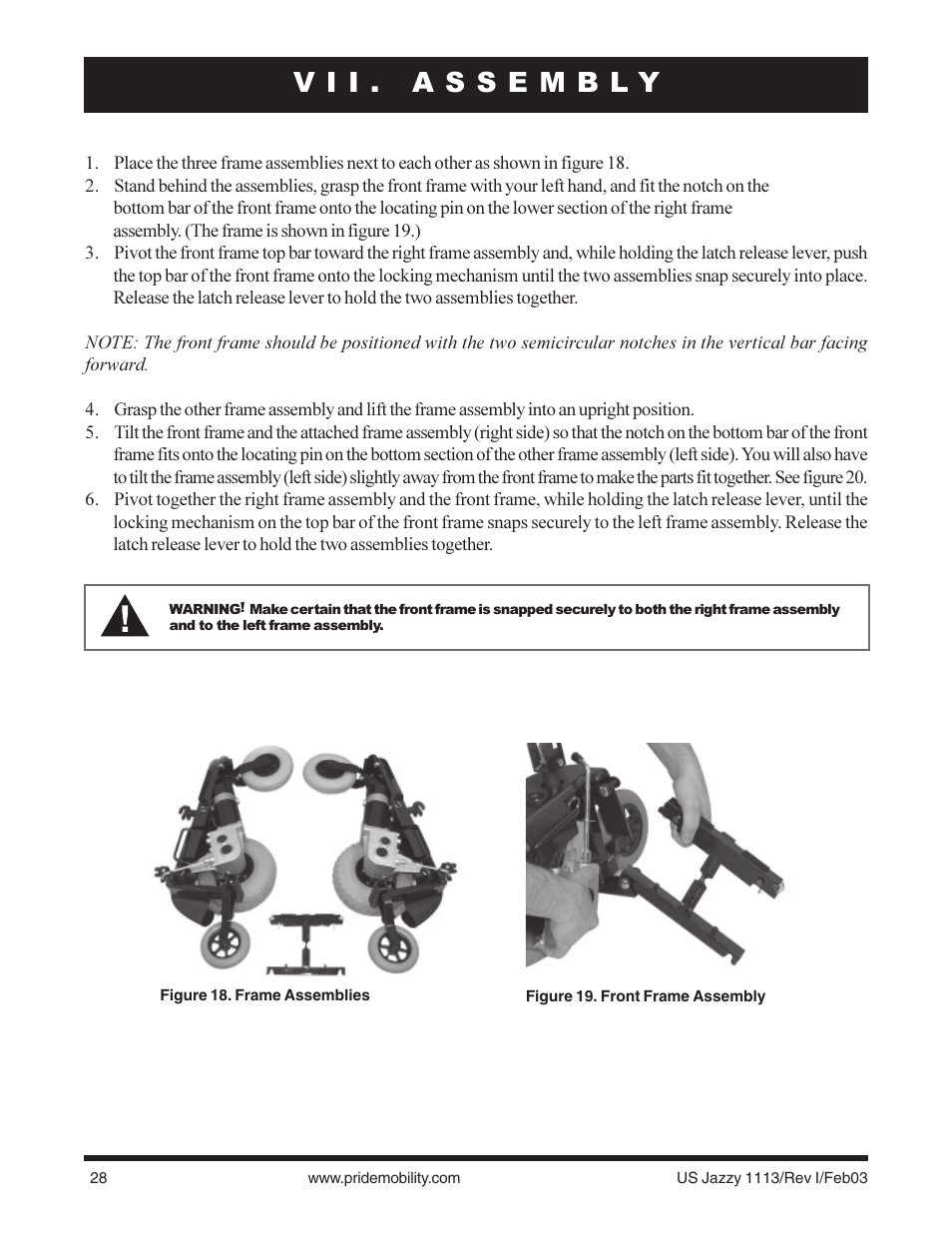 Pride Mobility Jazzy 1113 User Manual | Page 28 / 60