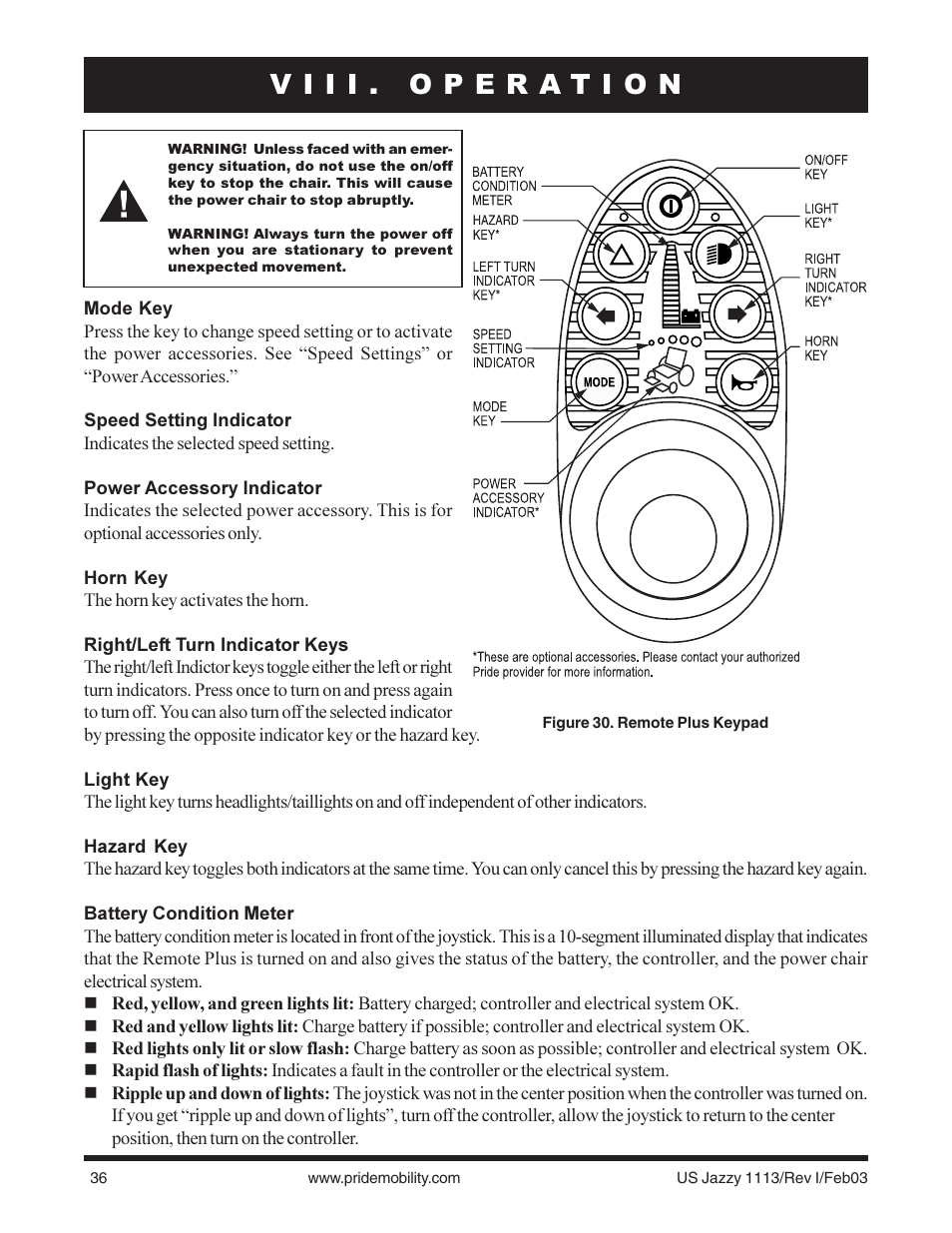 Pride Mobility Jazzy 1113 User Manual | Page 36 / 60