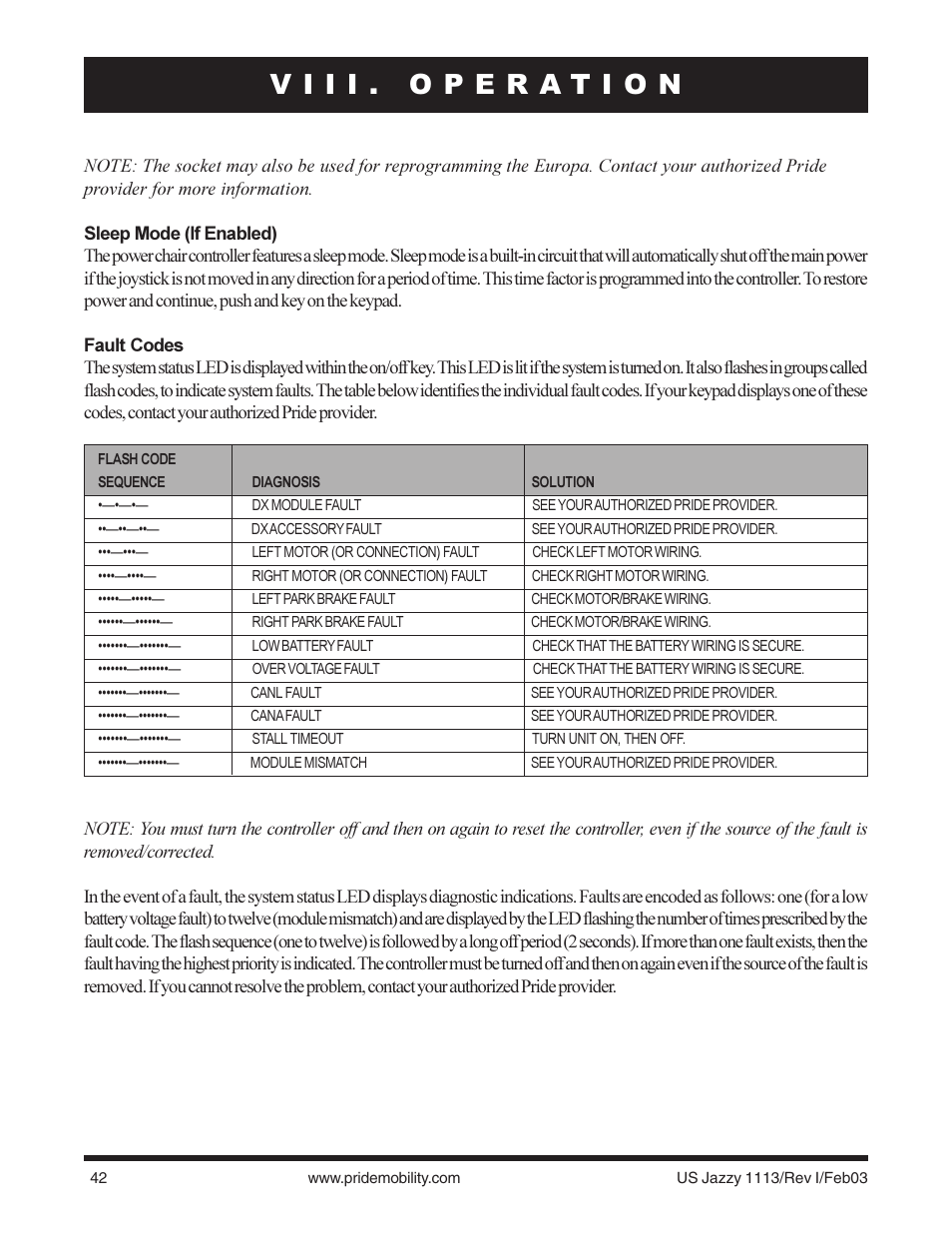 Pride Mobility Jazzy 1113 User Manual | Page 42 / 60