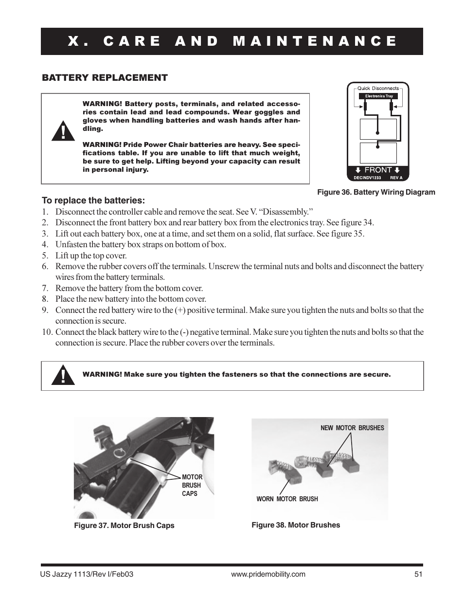 Pride Mobility Jazzy 1113 User Manual | Page 51 / 60