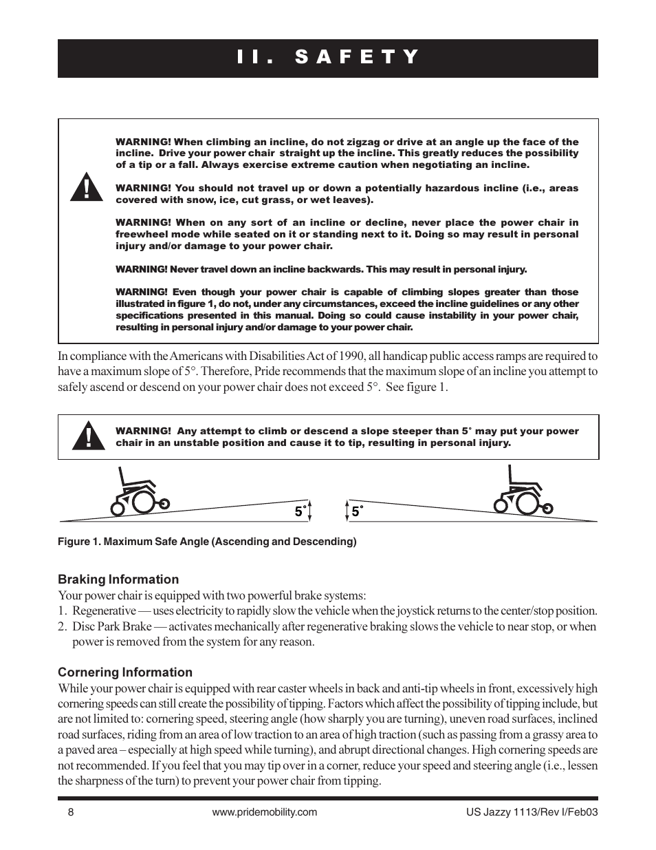 Pride Mobility Jazzy 1113 User Manual | Page 8 / 60