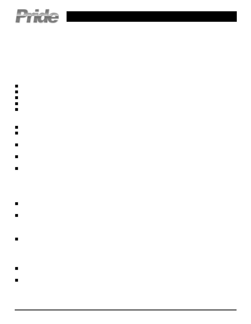 Pride Mobility Jazzy 1107 INFINFB2041 User Manual | 4 pages