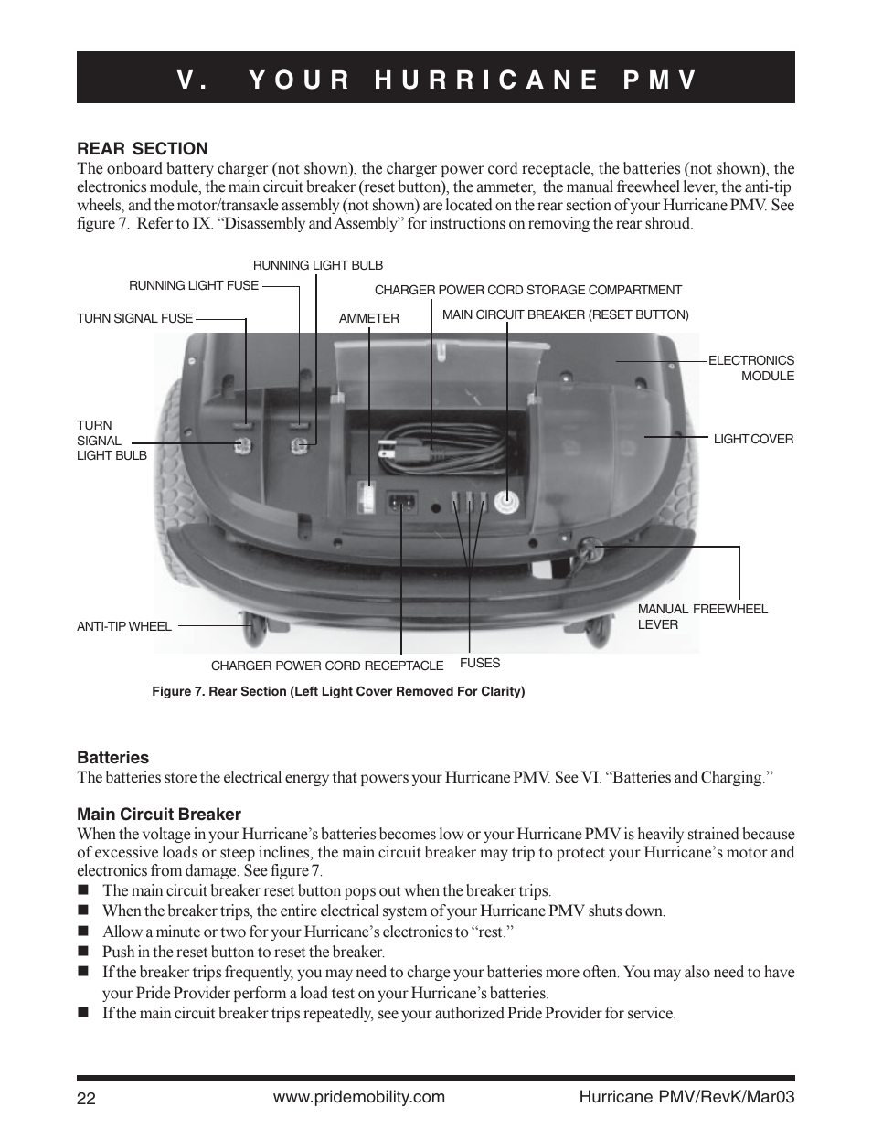 Pride Mobility PMV5000 User Manual | Page 22 / 43