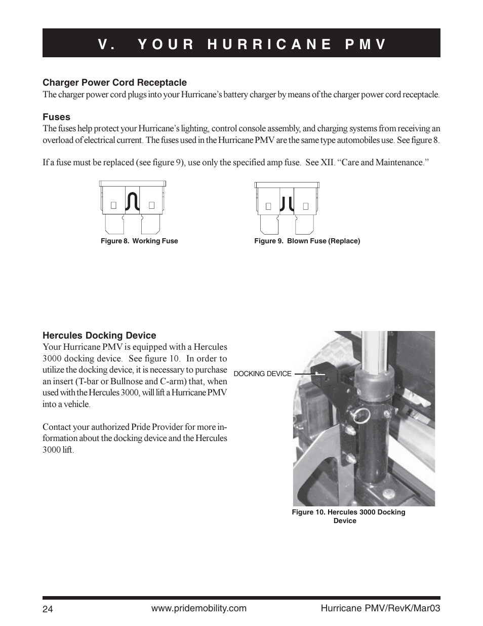 Pride Mobility PMV5000 User Manual | Page 24 / 43