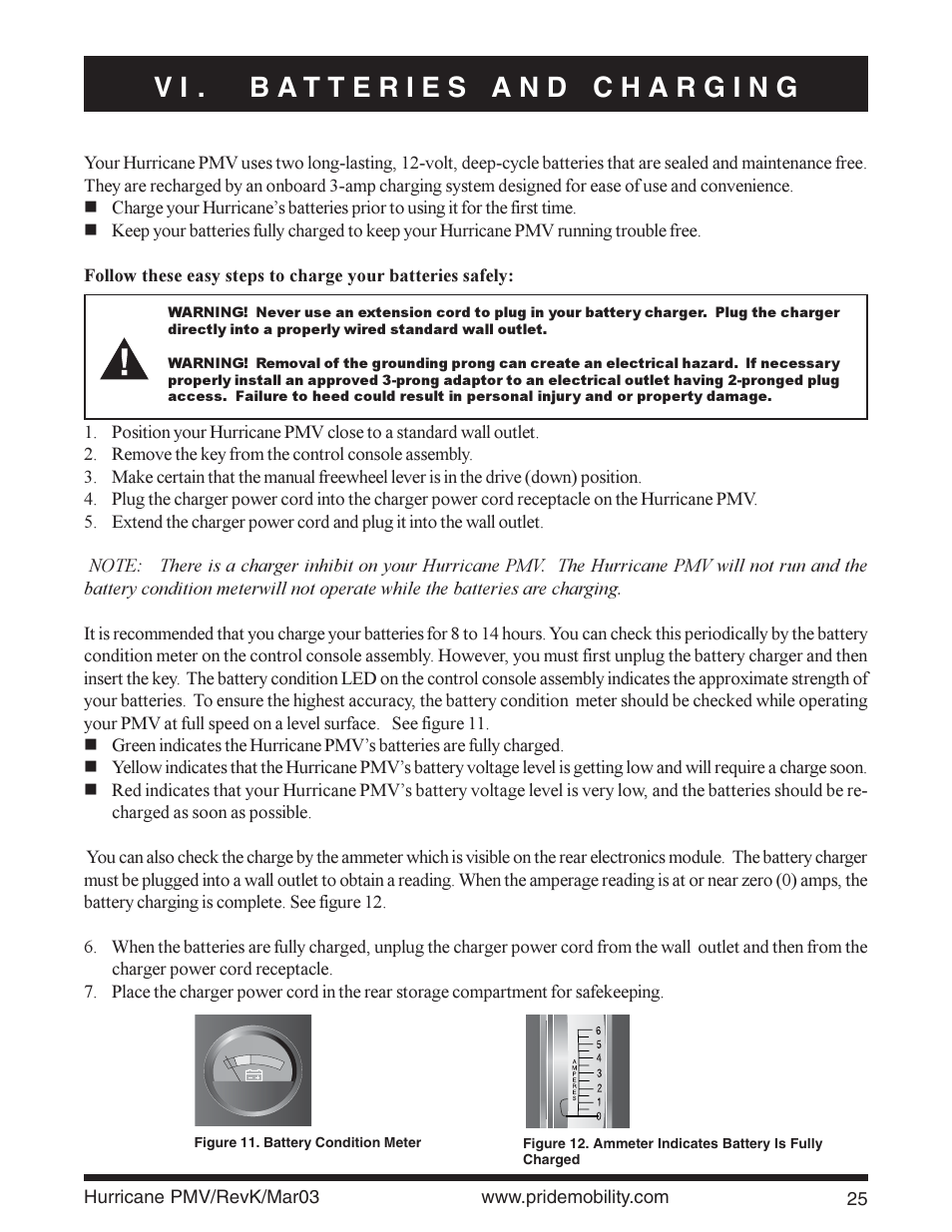 Pride Mobility PMV5000 User Manual | Page 25 / 43