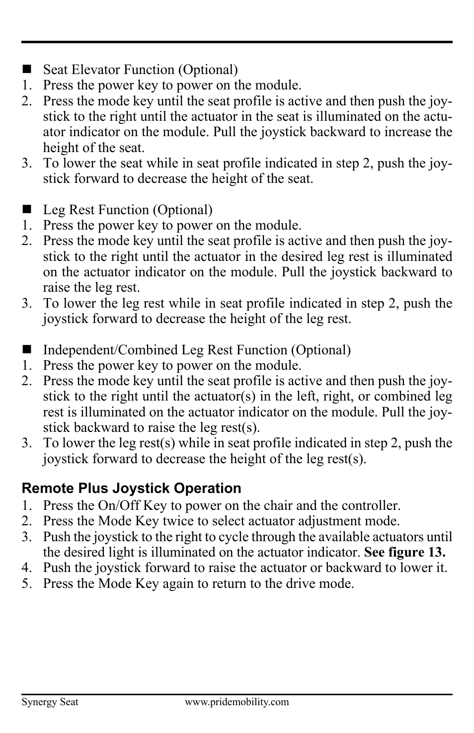 Pride Mobility ACN# 088 609 661 User Manual | Page 20 / 44