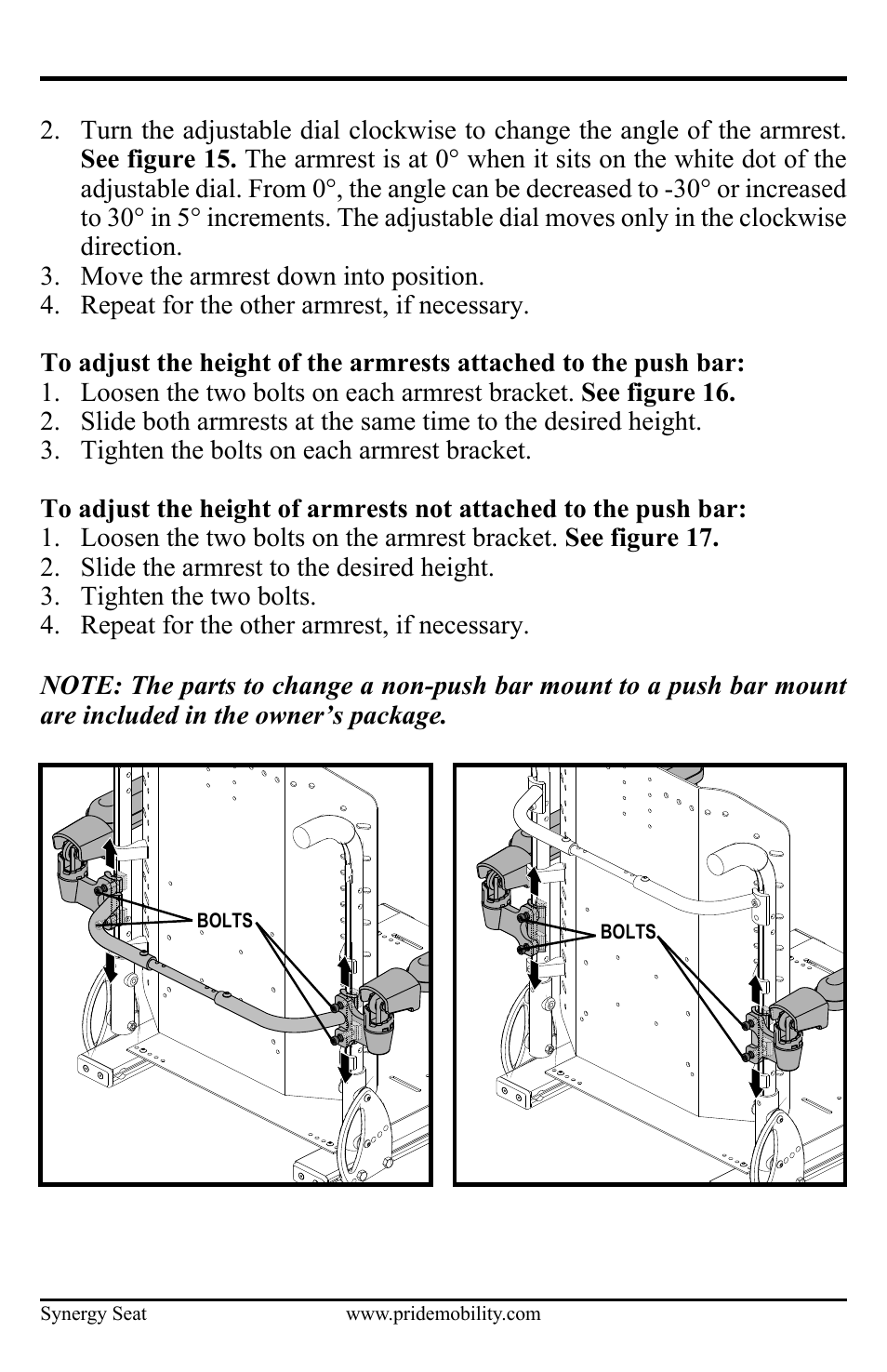 Pride Mobility ACN# 088 609 661 User Manual | Page 24 / 44