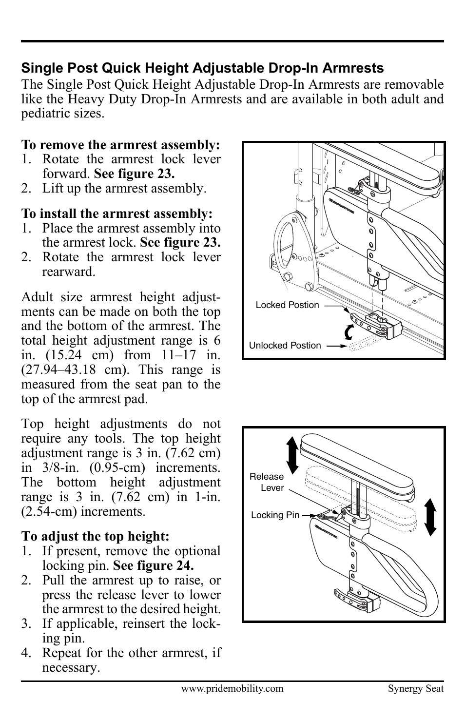 Pride Mobility ACN# 088 609 661 User Manual | Page 29 / 44