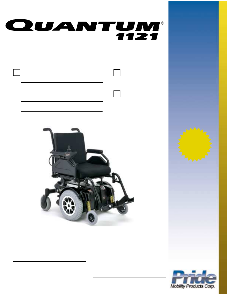 Quality control - quantum 1121, Infmanu2884 | Pride Mobility QUANTUM 1121 User Manual | Page 51 / 51