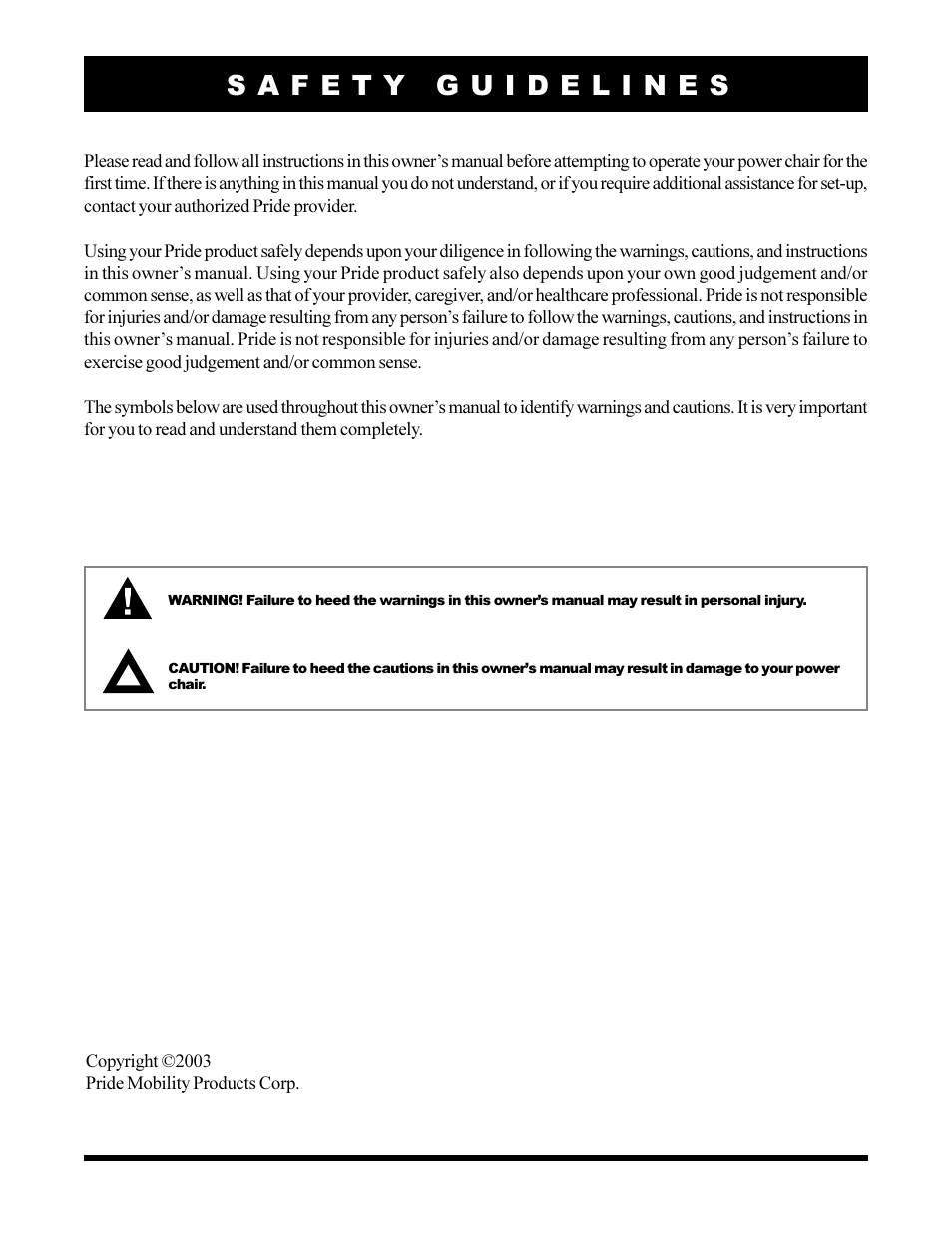 Pride Mobility JET2 User Manual | Page 2 / 43