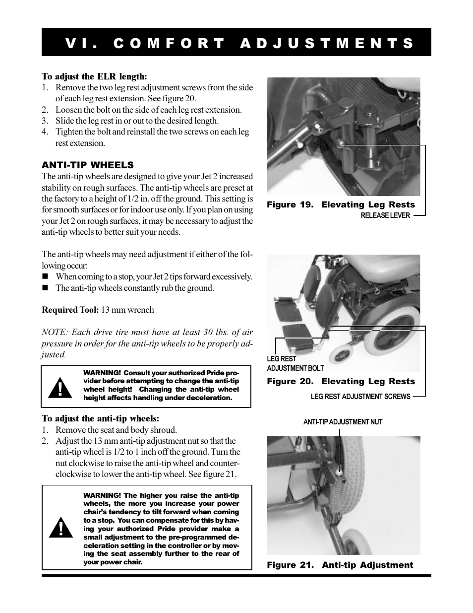 Pride Mobility JET2 User Manual | Page 25 / 43