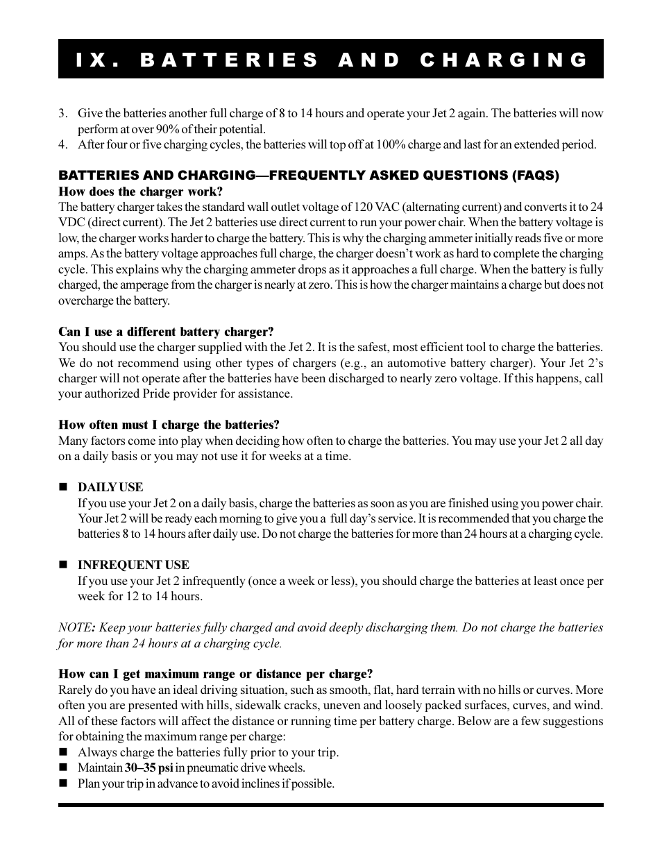Pride Mobility JET2 User Manual | Page 31 / 43