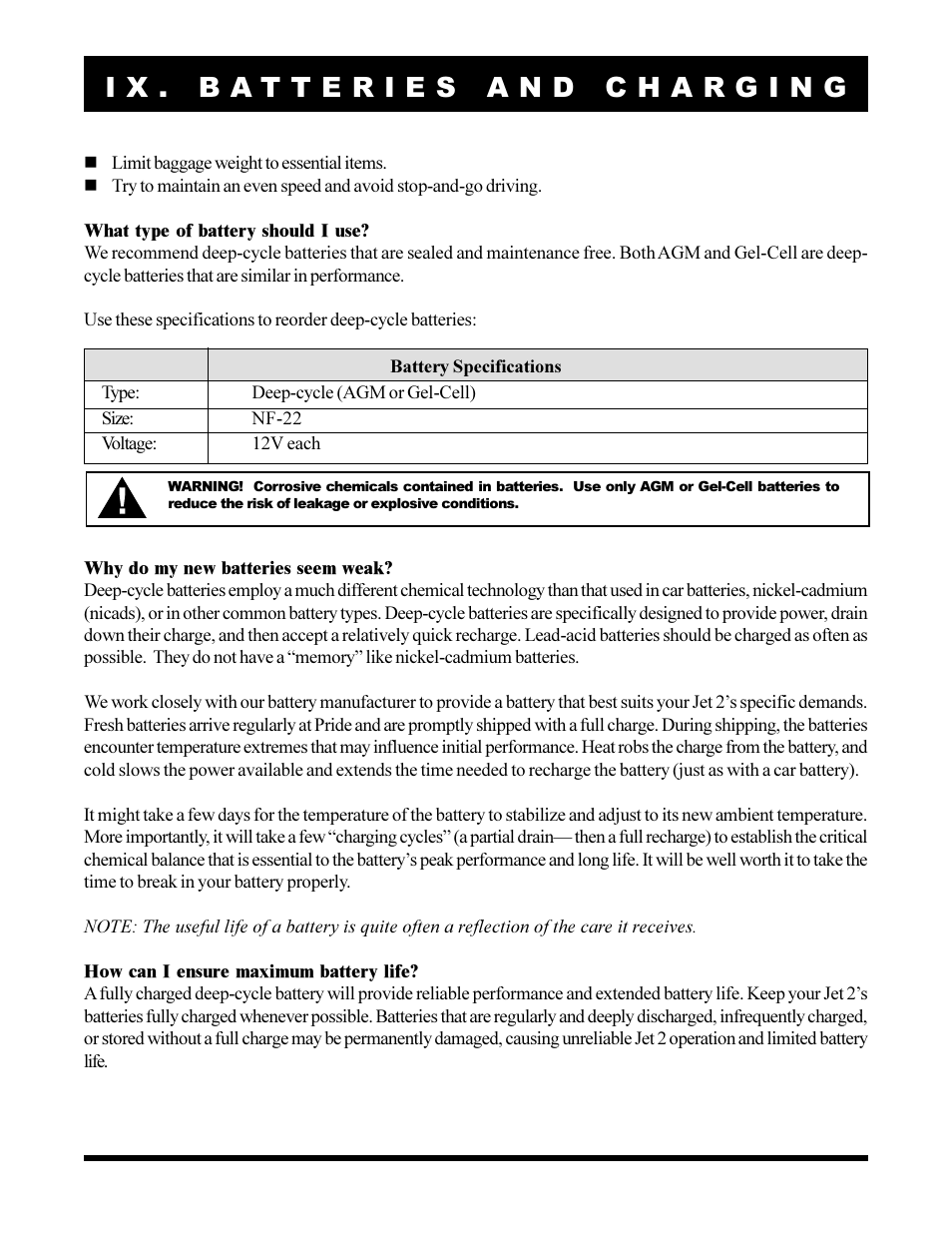 Pride Mobility JET2 User Manual | Page 32 / 43