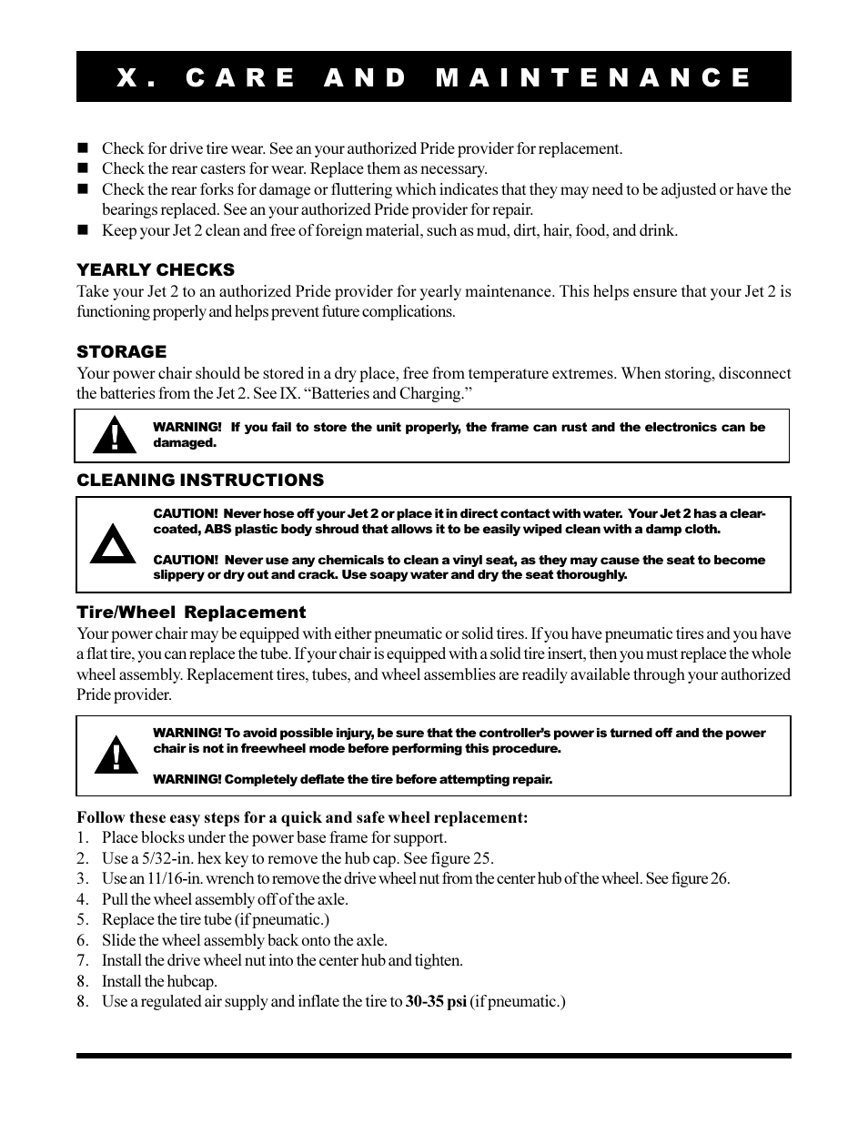 Pride Mobility JET2 User Manual | Page 36 / 43